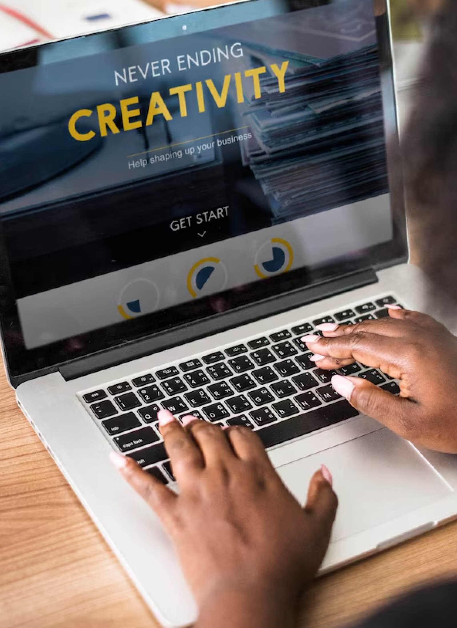 Website development vertical layout illustration